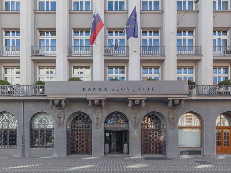 Zgradba Banke Slovenije.